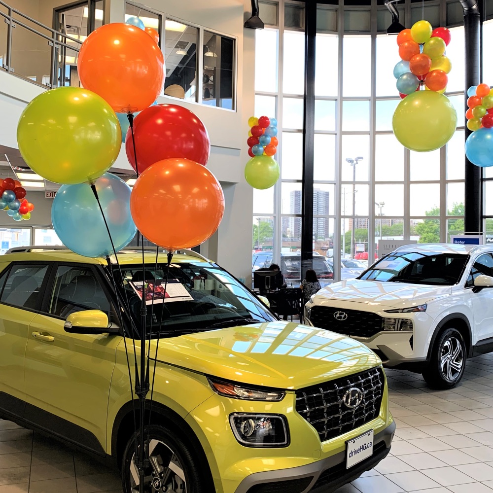 Our Balloon Services for Dealerships and businesses 5-Foot Balloon Displays For Businesses and Car Dealerships